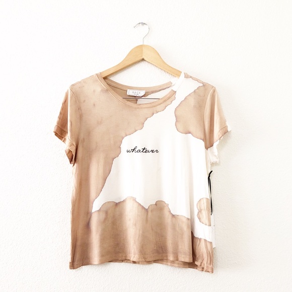 Sage the Label Tops - Sage the Label Cream/Tan Whatever Dyed Tee